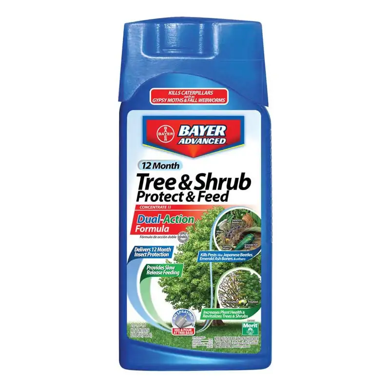 Bayer Advanced Tree & Shrub Protect & Feed, 32 fl oz liquid packaging example