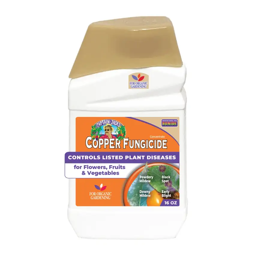 Captain Jack’s Copper Fungicide, 16 fl oz concentrate packaging example