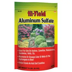 Hi-Yield Aluminum Sulfate, legacy 15 lb package example