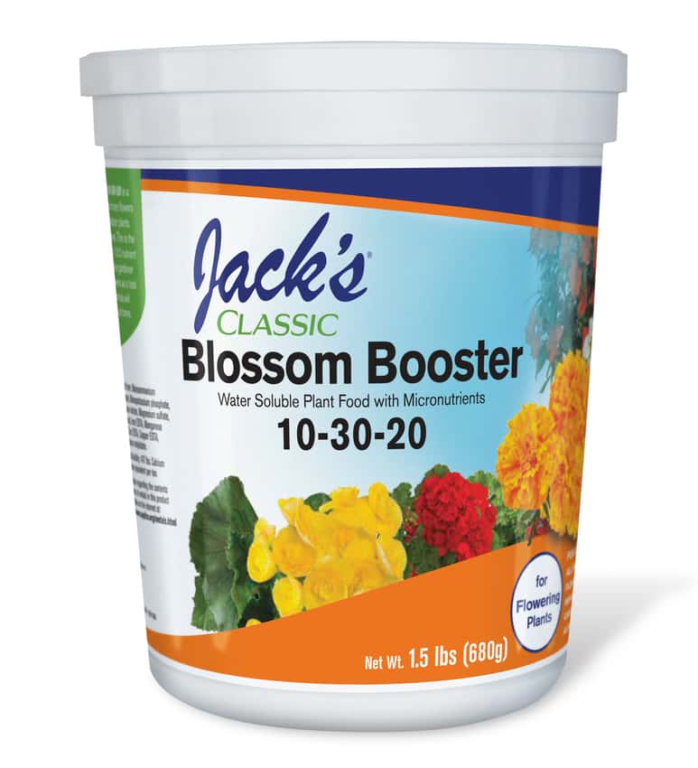 Jack’s Classic Blossom Booster 10-30-20 manufacturer package